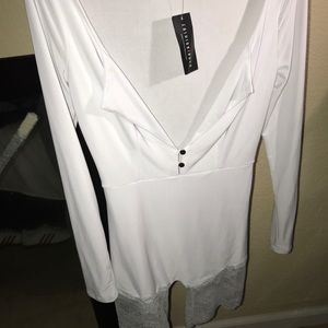 Peria Lace Romper - White